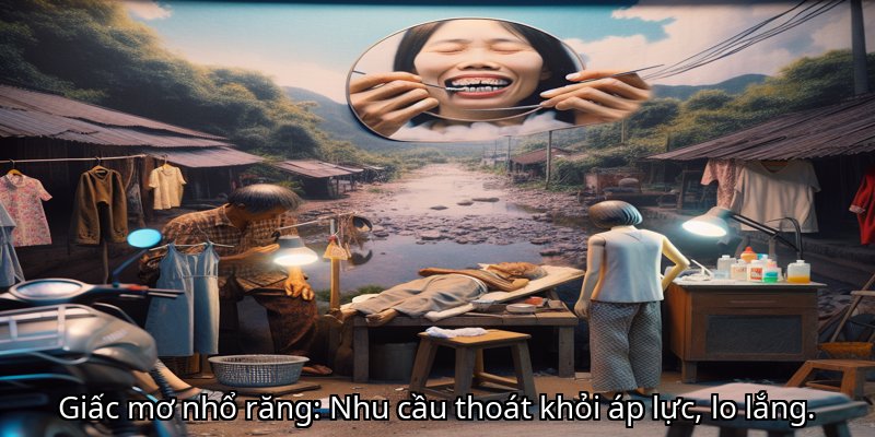 Giấc mơ nhổ răng: Nhu cầu thoát khỏi áp lực, lo lắng.